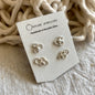 Seafoam Filigree Stud Earrings Silver by Outline Jewellery