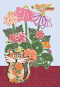 Orange Cat Collage Print by The Spring House Crafts