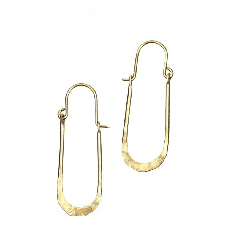 Brass earrings collection - Palomita Jewellery