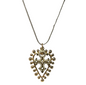 Heart and Cross Pendant Necklace by Pom Di Pom