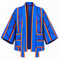 River Blue Handwoven Kente Kimono with Batik Lining by Nyny Ryke