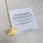 I AM MAGIC raw brass necklace - by Stuff Made From Things