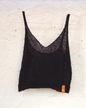 Knitted Crop Tops in Reclaimed Fashion Yarns by Dot Knits