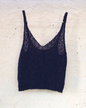 Knitted Crop Tops in Reclaimed Fashion Yarns by Dot Knits