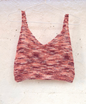 Knitted Crop Tops in Reclaimed Bouclé Yarn by Dot Knits