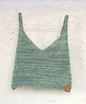 Knitted Crop Tops in Reclaimed Bouclé Yarn by Dot Knits