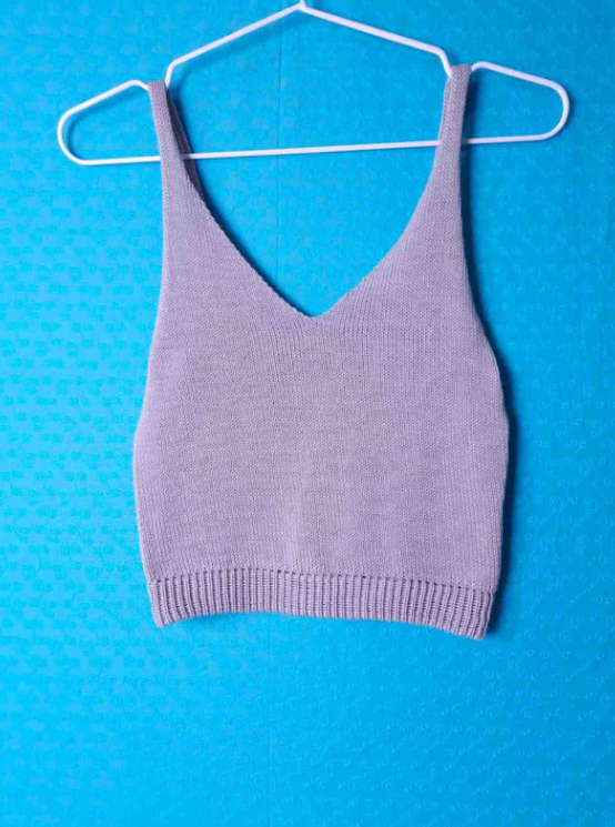 Knitted Crop Tops in Organic Cotton by Dot Knits