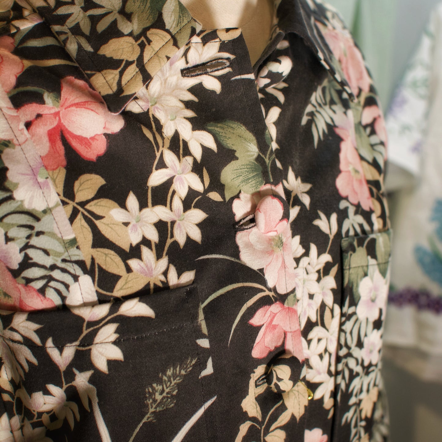 Ava Floral Cropped Jacket by Daffodil And Leek