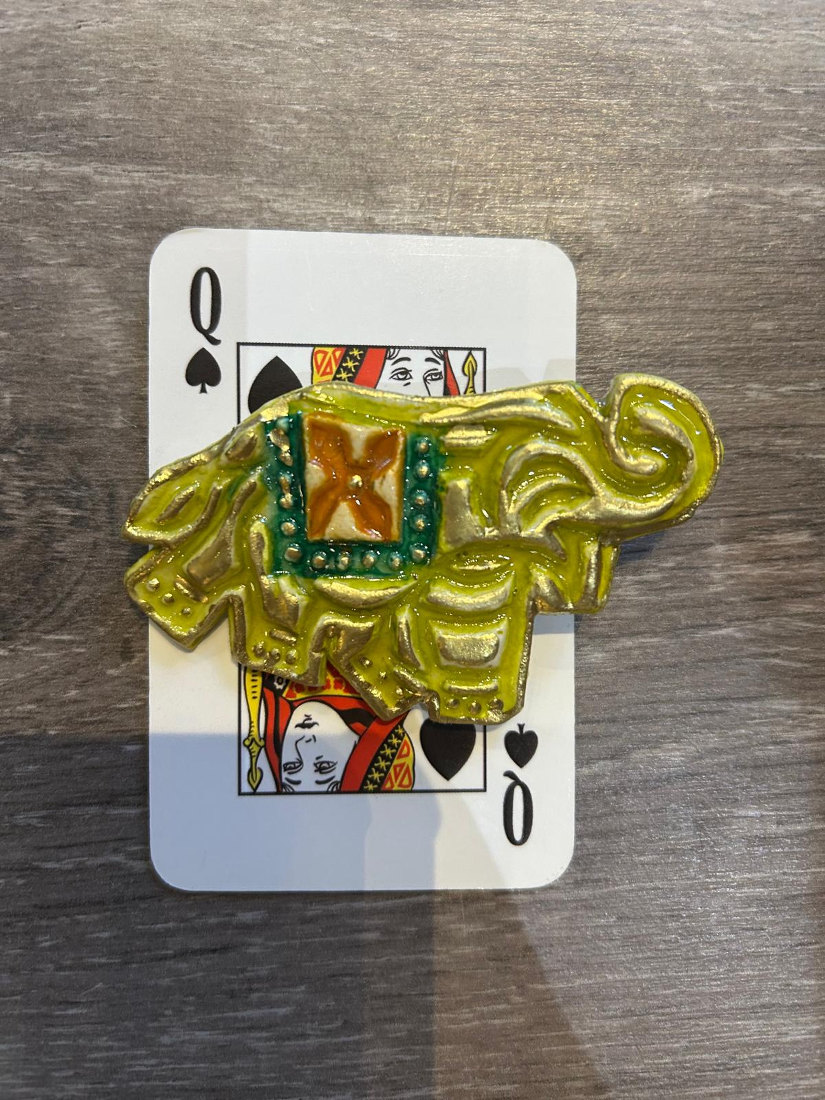 Elephant brooch by Jan Cooper