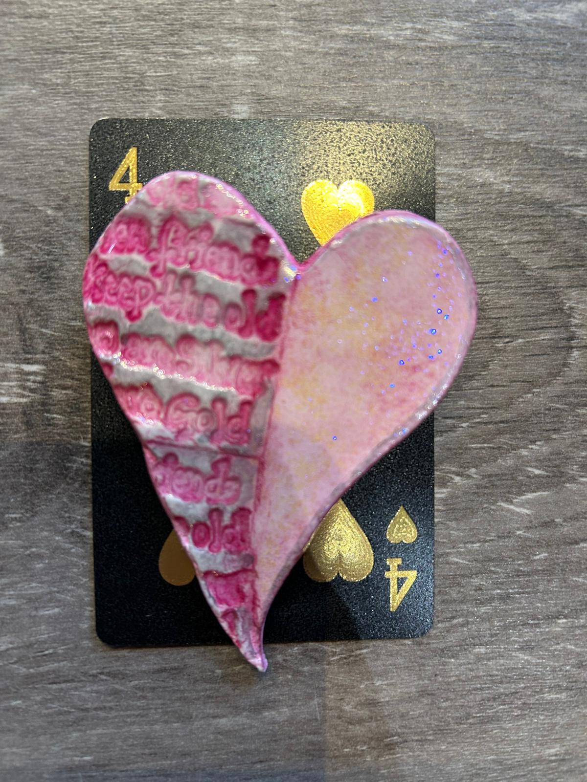 Heart brooch by Jan Cooper