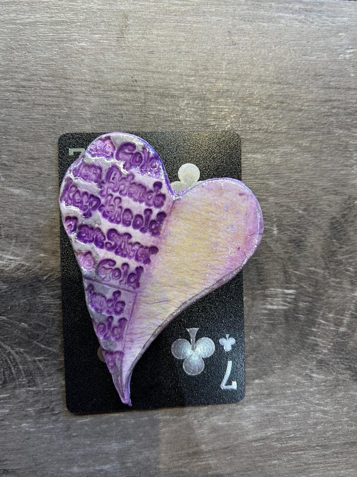 Heart brooch by Jan Cooper