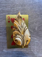 Leaf brooch by Jan Cooper