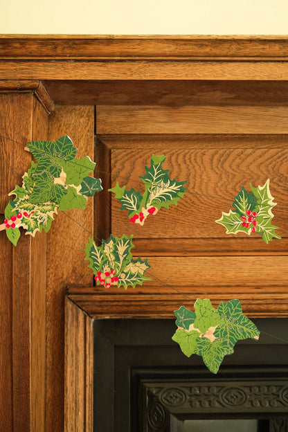 East End Press - UK/EU: Holly and Ivy Sewn Garland