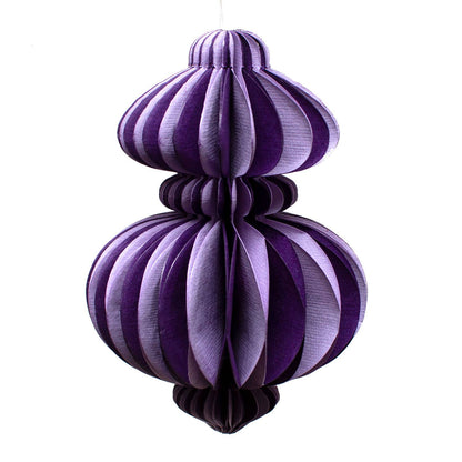 AARVEN - Indian Recycled Paper Fold-Away Bauble Decoration