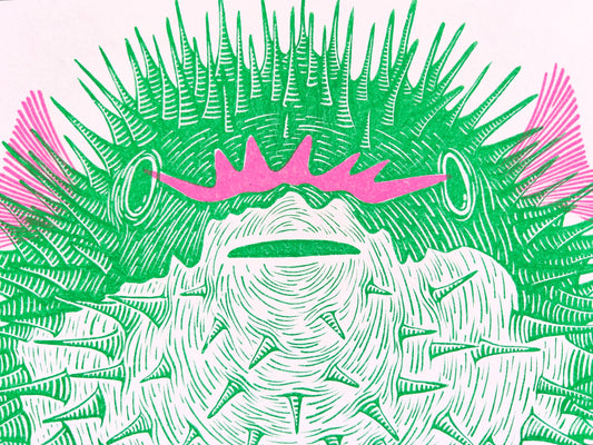 Come And Have Fugu If You Think You’re Hard Enough - Print - by Strangford