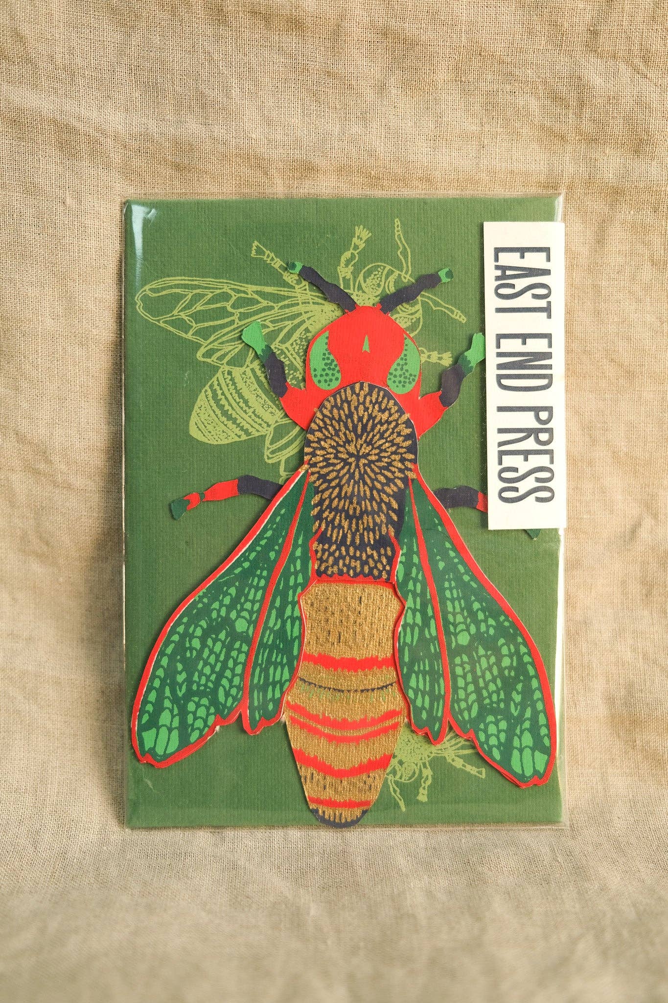 Wasp Greeting Card - by East End Press