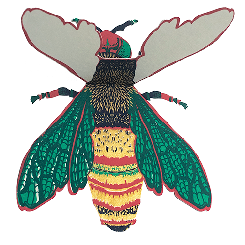 Wasp Greeting Card - by East End Press
