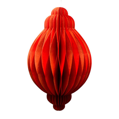 AARVEN - Indian Recycled Paper Fold-Away Bauble Decoration
