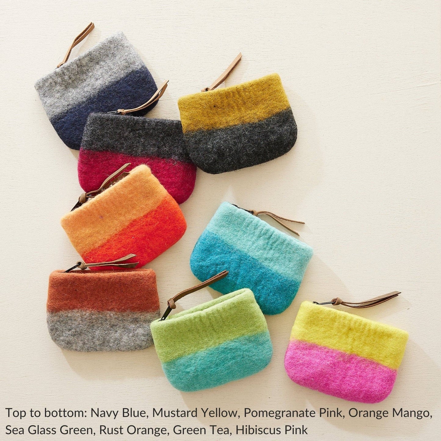 AURA QUE - LILA Two Tone Felt Purse