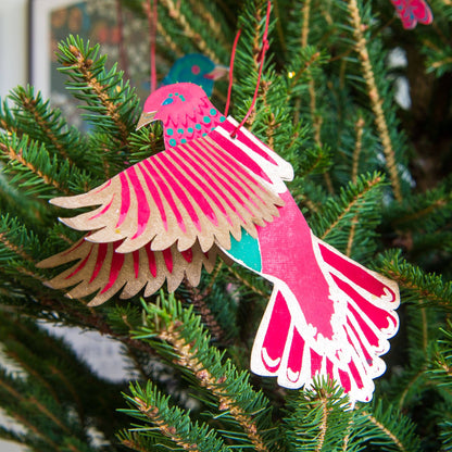 East End Press - UK/EU: Party Birds Paper Ornaments