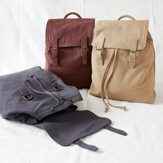 AURA QUE - LAKSHYA Unisex Vegan Canvas Backpack