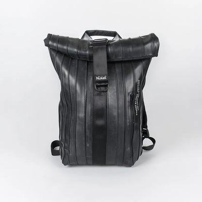 Arce Bike Backpack Upcycled Bicycle Inner Tube Tyres - Black