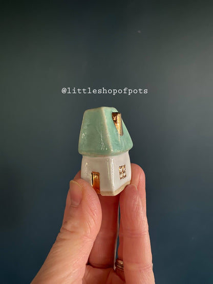 Little Shop of Pots - Mini house (turquoise)
