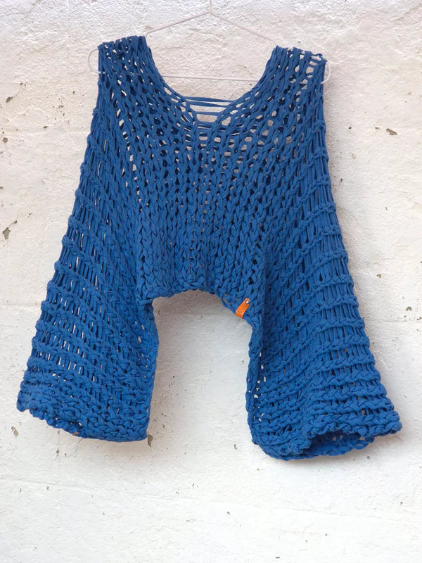 Recycled Cotton Summer Pullover by Dot Knits