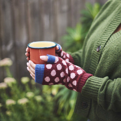 Women's Lambswool Wrist Warmers - by Catherine Tough