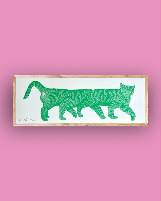 Ass Purr Usual - Riso Print - by Strangford
