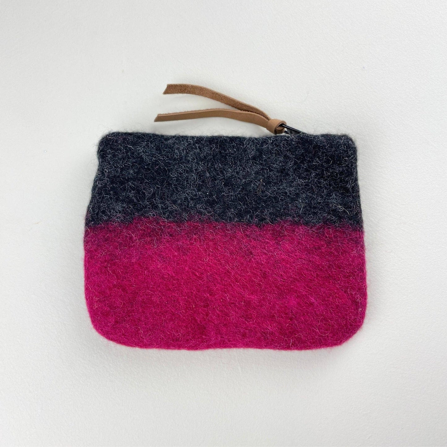 AURA QUE - LILA Two Tone Felt Purse