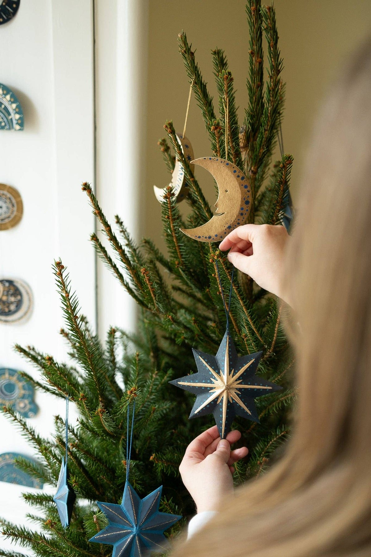 East End Press - UK/EU: Twinkling Star Screen-Printed Board Decoration