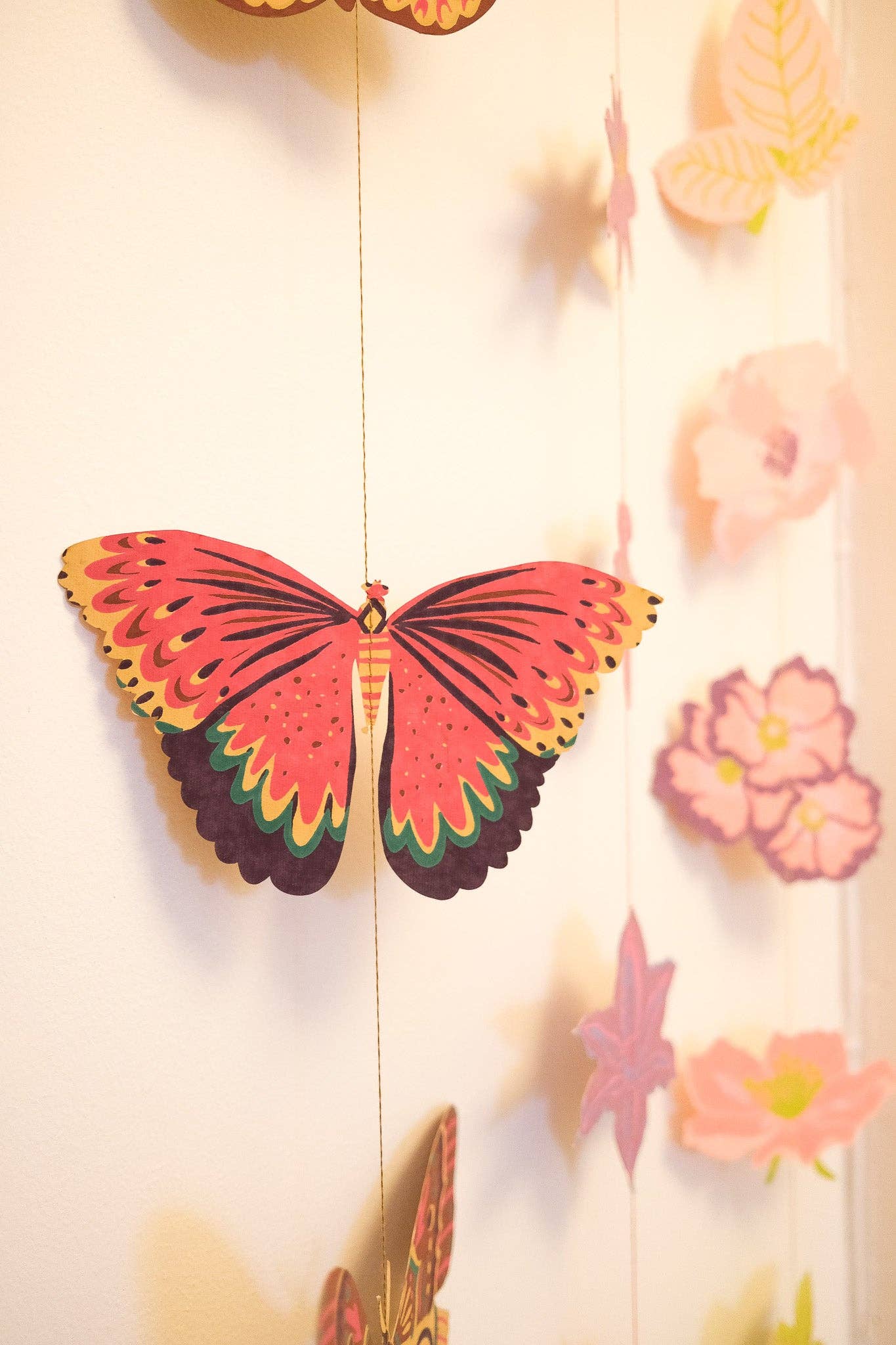 Butterfly Vertical Wall Hanging - by East End Press