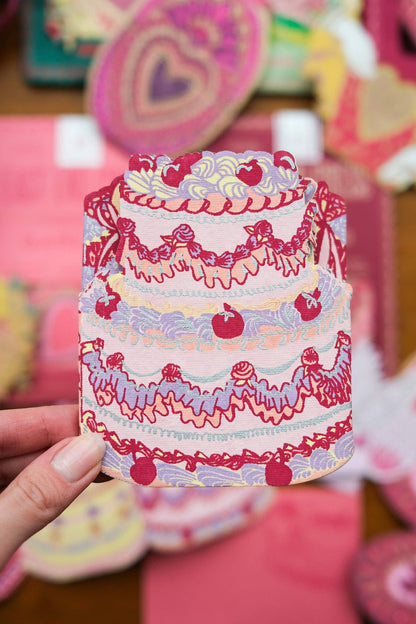Birthday Cake Concertina Greeting Card - by East End Press