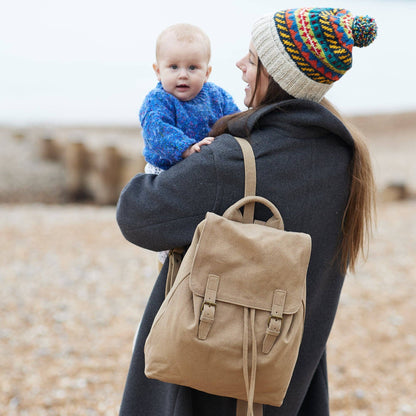 AURA QUE - LAKSHYA Unisex Vegan Canvas Backpack