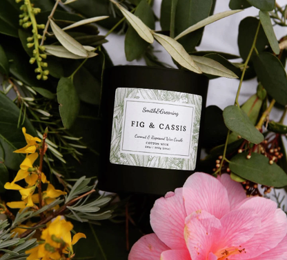 Fig & Cassis Candle: Small - by Smith & Greening