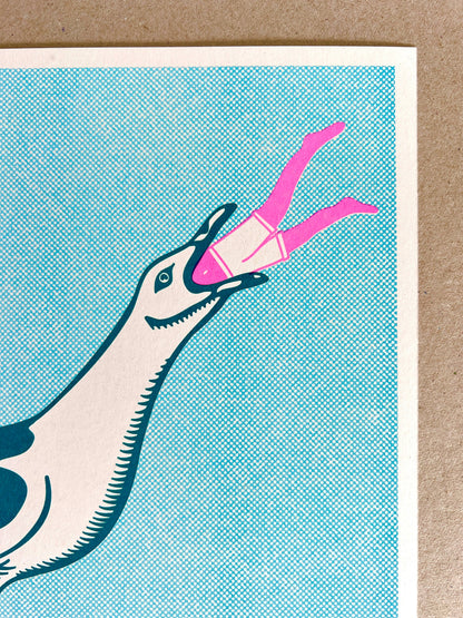 Some Gulls Are Bigger Than Others - Print - by Strangford