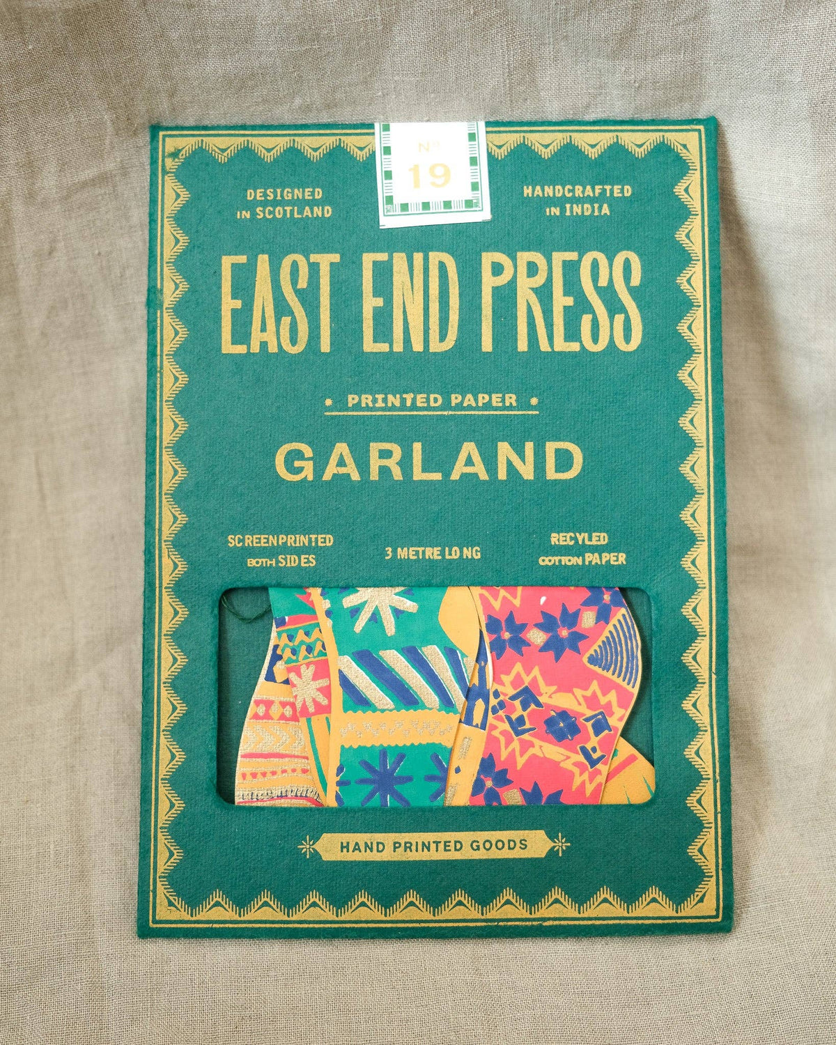 East End Press - UK/EU: Festive Stockings Sewn Garland