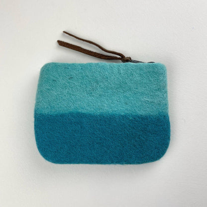 AURA QUE - LILA Two Tone Felt Purse