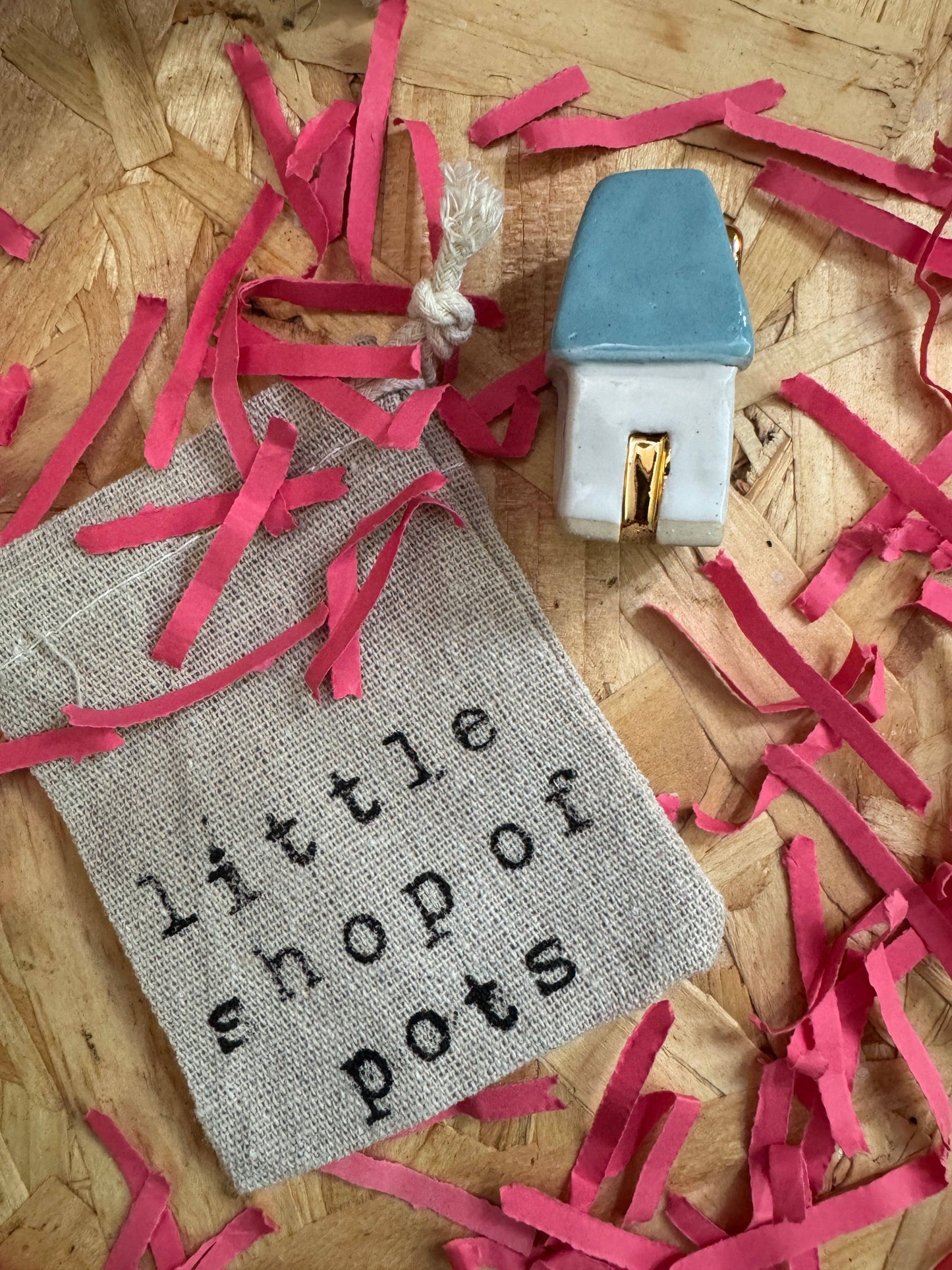Little Shop of Pots - Mini house (blue)