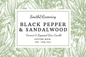 Black Pepper & Sandalwood Candle: Medium - by Smith & Greening
