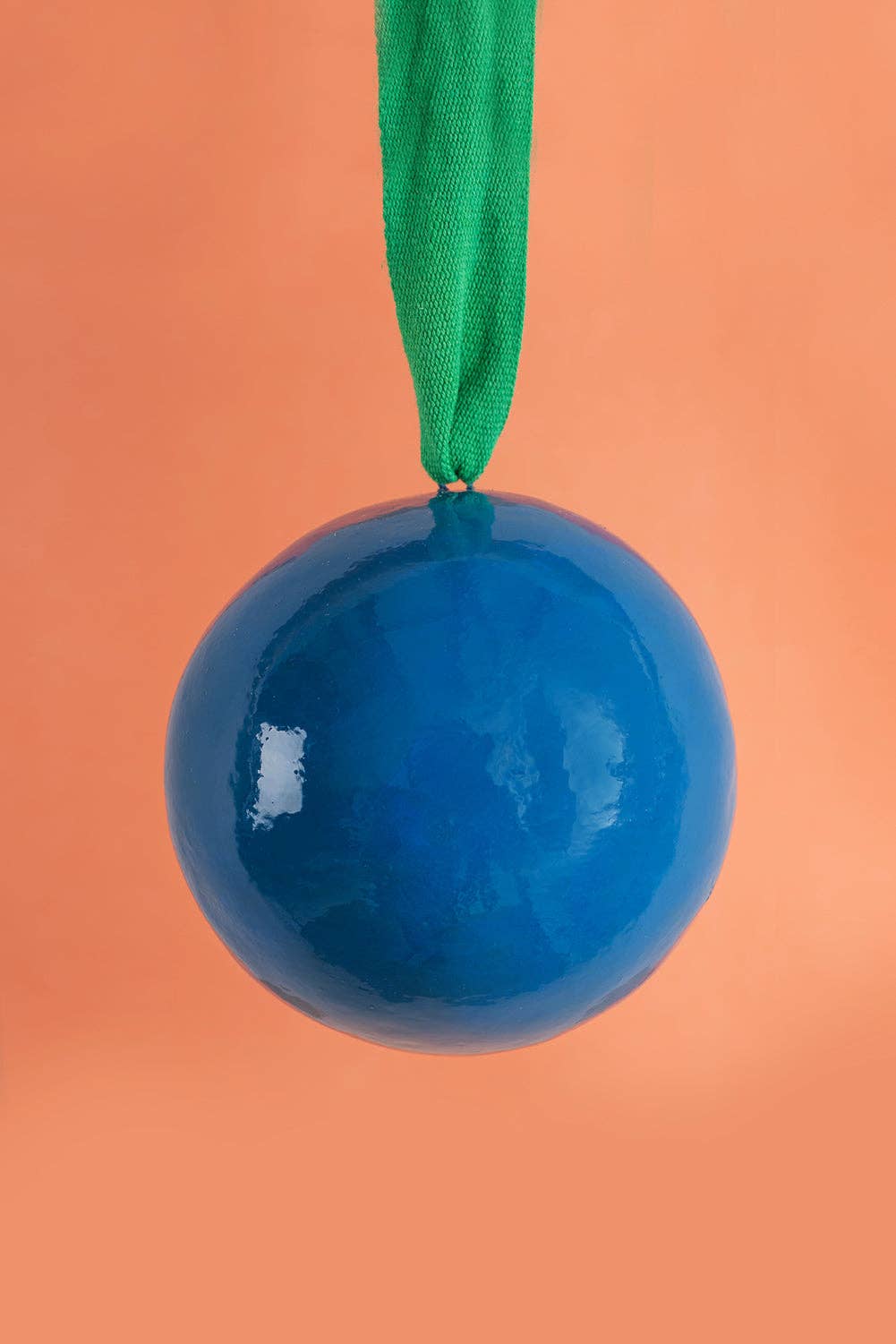 Daisy Snow - Blue and Green Colourblock Bauble