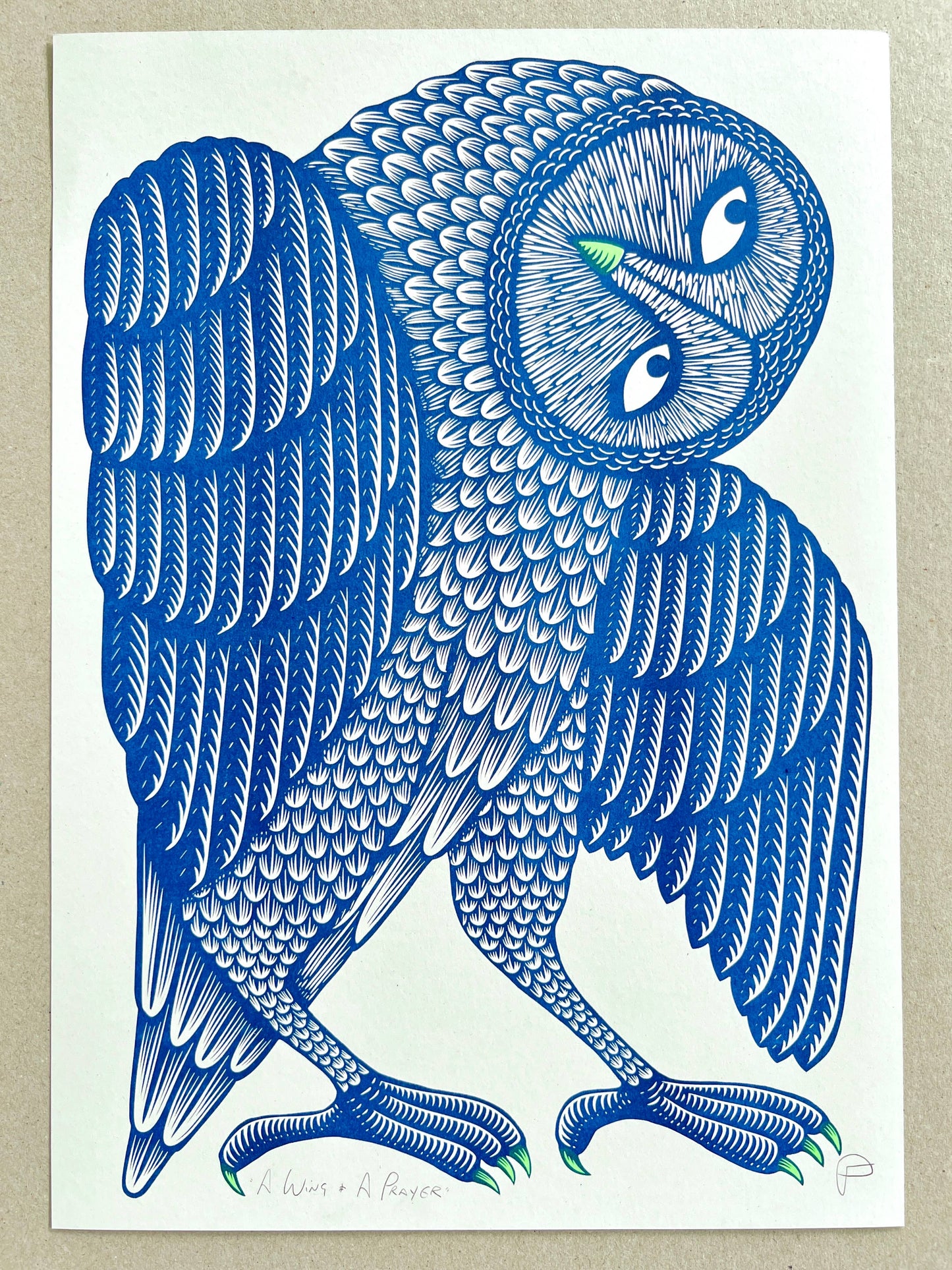 A Wing and A Prayer - A3 Size Print - by Strangford