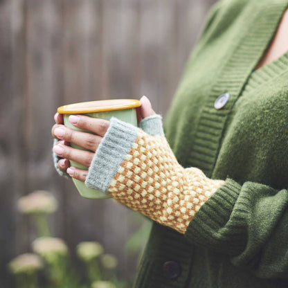 Women's Lambswool Wrist Warmers - by Catherine Tough