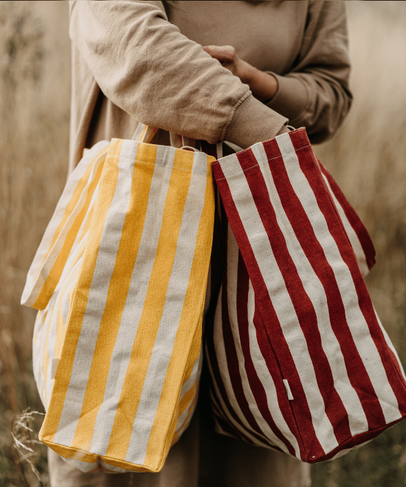 Organic Cotton Tote - Stripes - by OMOM