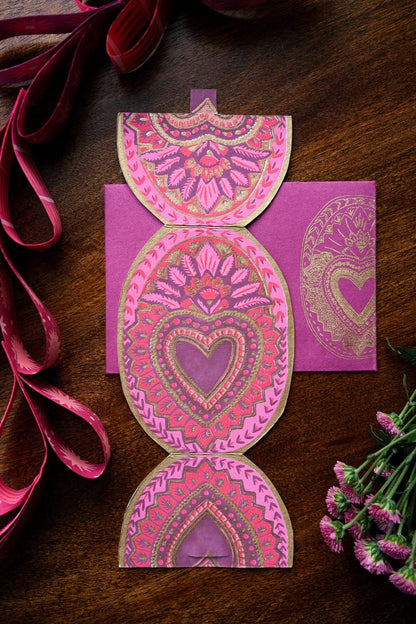 Heart of Feathers Greeting Card - by East End Press
