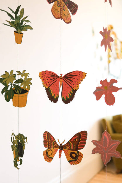 Butterfly Vertical Wall Hanging - by East End Press