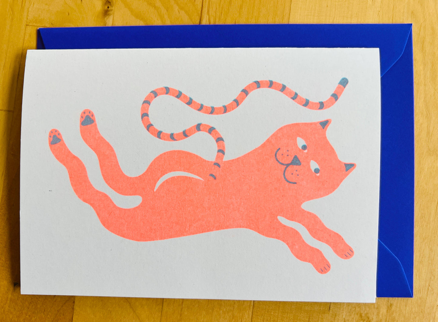 'Cat' - Greetings Card - by Strangford