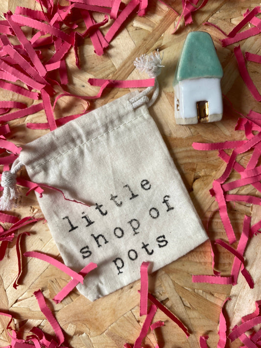 Little Shop of Pots - Mini house (turquoise)