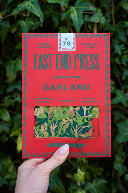 East End Press - UK/EU: Holly and Ivy Sewn Garland